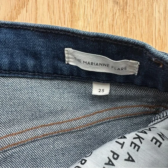 ARITZIA Denim Forum Blue Slim Straight Jeans - 25 - Picture 9 of 12